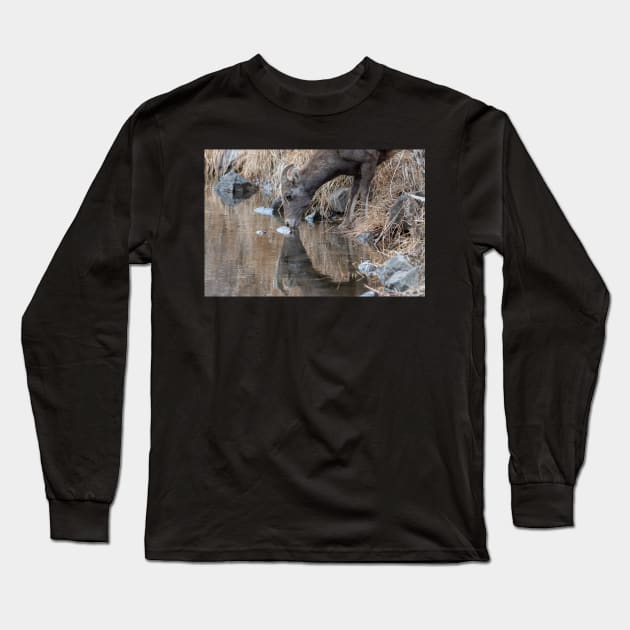 Sipping Water Long Sleeve T-Shirt by gdb2